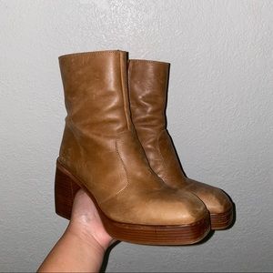 Free people platform ruby ankle boots